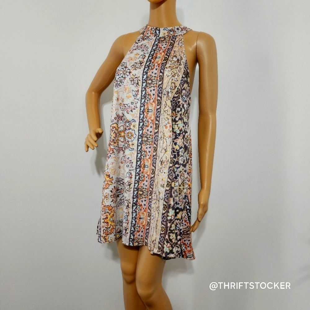 Judith March Floral Multicolor Sleeveless Dress